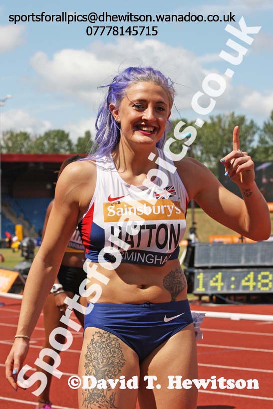 Womens 100 metres hurdles, Sainsbury's British Champs, Alexander Stadium, Birmingham. Photo: David T. Hewitson/Sprts for All Pics